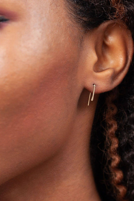 Forai - Indra Staple Earrings in 14K Gold Filled