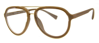 A.J. Morgan - PLATINUM - CLEAR LENS (Non-Magnifying): GOLD-BRW / CLEAR LENS