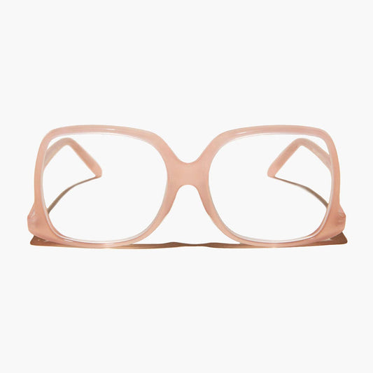 SUNGLASS MUSEUM - Pink Oversized Reader or Bifocal Glasses - Mia: Pink - Reader / 1.50
