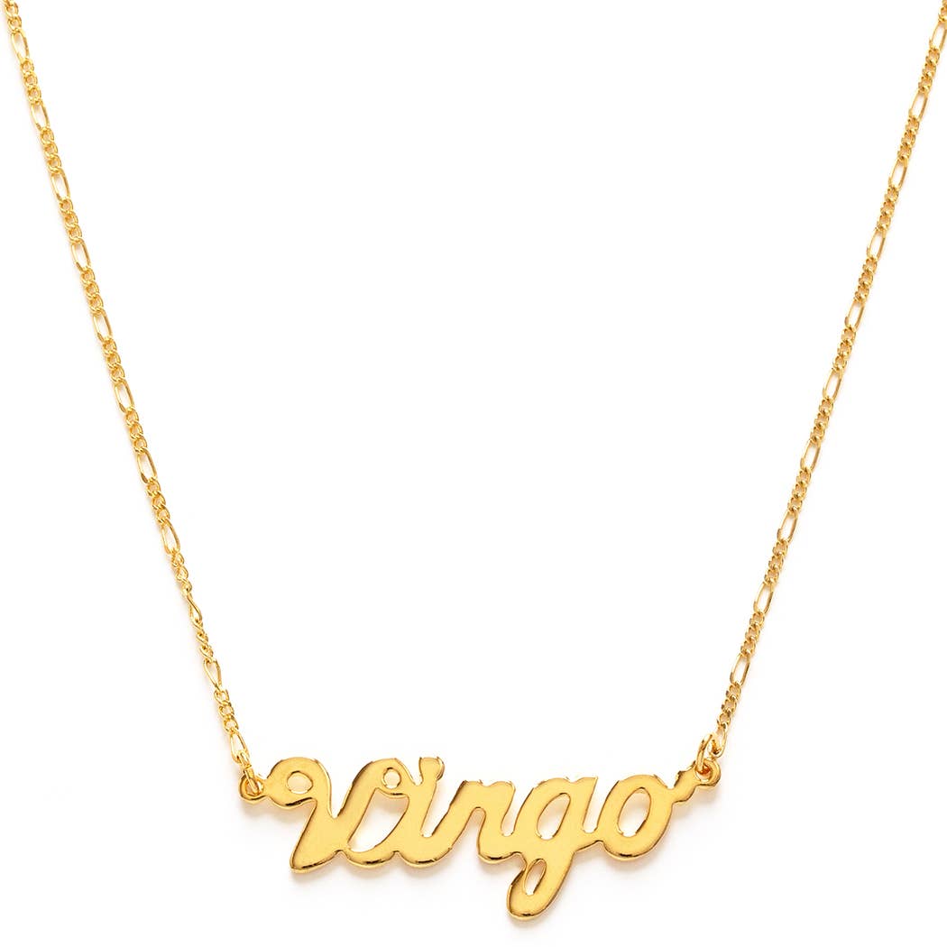 Amano Studio - Zodiac Script Necklaces – Singles: Pisces