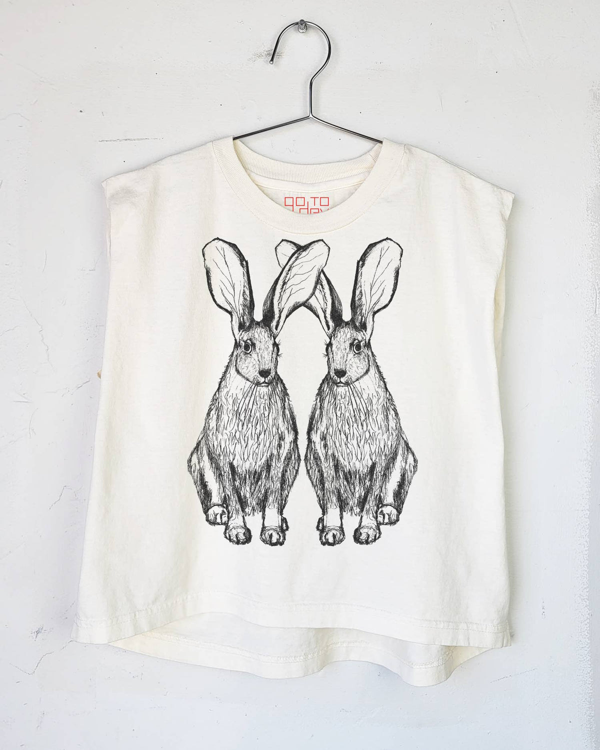Go To Devil - Hares Joan Heavyweight Muscle Tee: Pink Lavender / Md