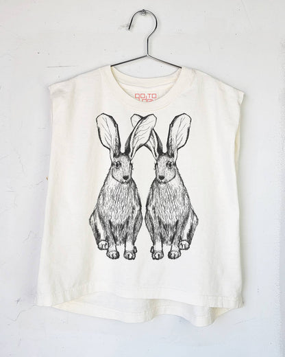 Go To Devil - Hares Joan Heavyweight Muscle Tee: Pink Lavender / Md