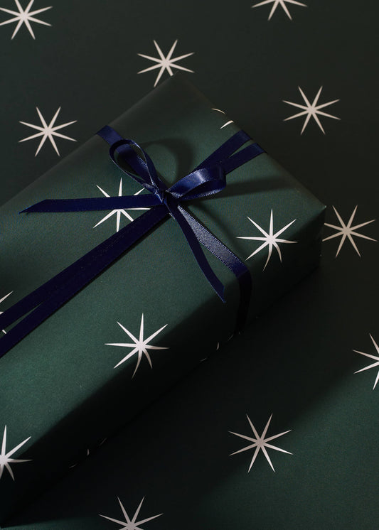One & Only Paper - Nutcracker Stripe Stars Double Sided Gift Wrap | 3 Sheets