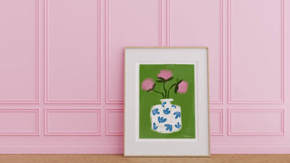Pascale Berkowitz Studio Art - "Peonies" Giclée Fine Art Print: 8x10