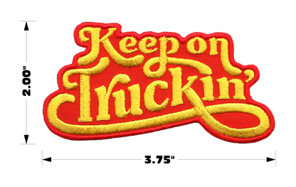 Square Deal Recordings & Supplies - Patch - Keep On Truckin' 70s Counterculture Americana Hippie
