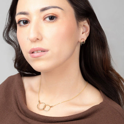 Forai - Zomi Open Circle Earrings in 14 karat Gold Filled