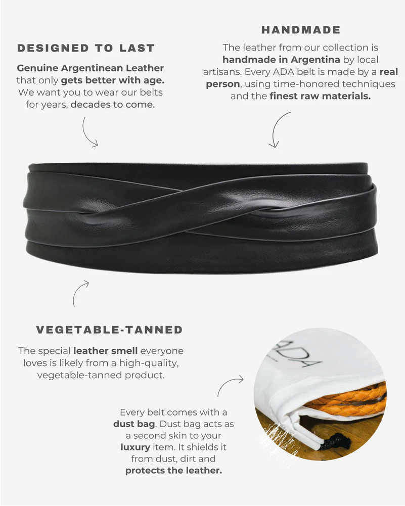 ADA Collection Belts - Wrap Belt - Black