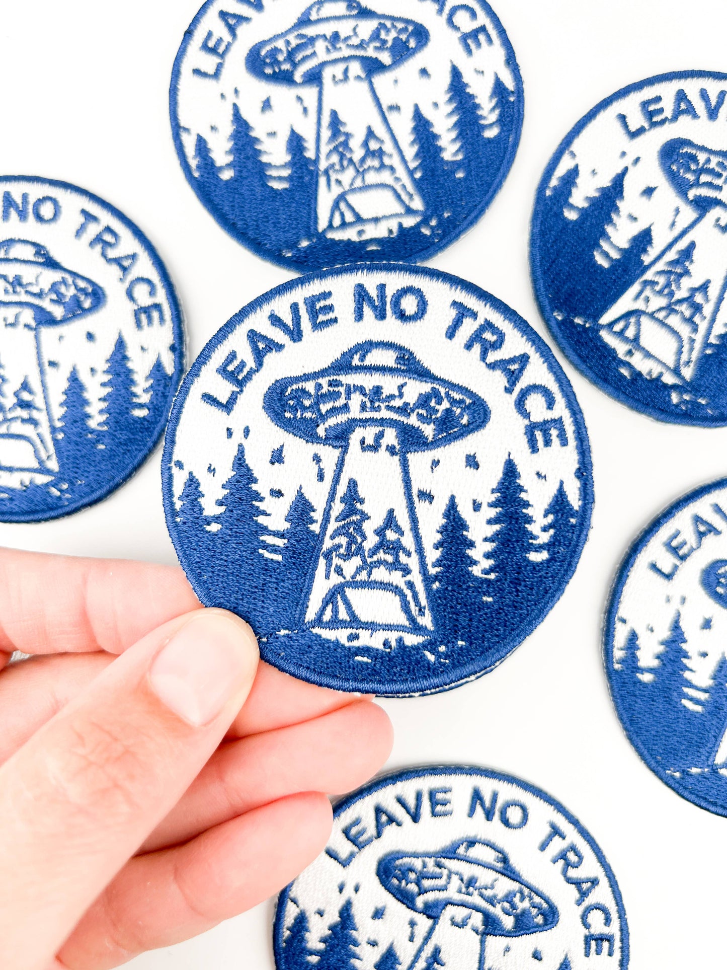 Field Trip Threads - Leave No Trace UFO Patch Embroidered Camping UFO
