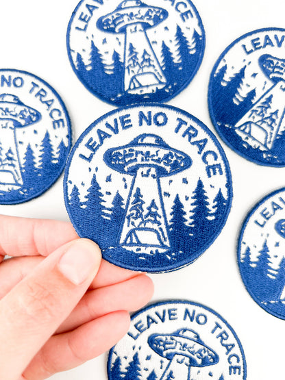Field Trip Threads - Leave No Trace UFO Patch Embroidered Camping UFO