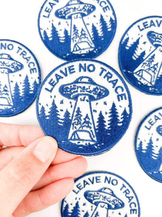 Field Trip Threads - Leave No Trace UFO Patch Embroidered Camping UFO