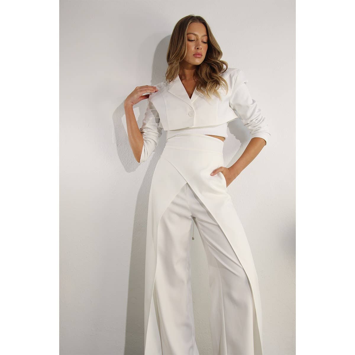 Mulla - FLY AWAY  BACK TIE PANTS: CREAM BEIGE / L