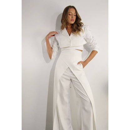 Mulla - FLY AWAY  BACK TIE PANTS: CREAM BEIGE / S