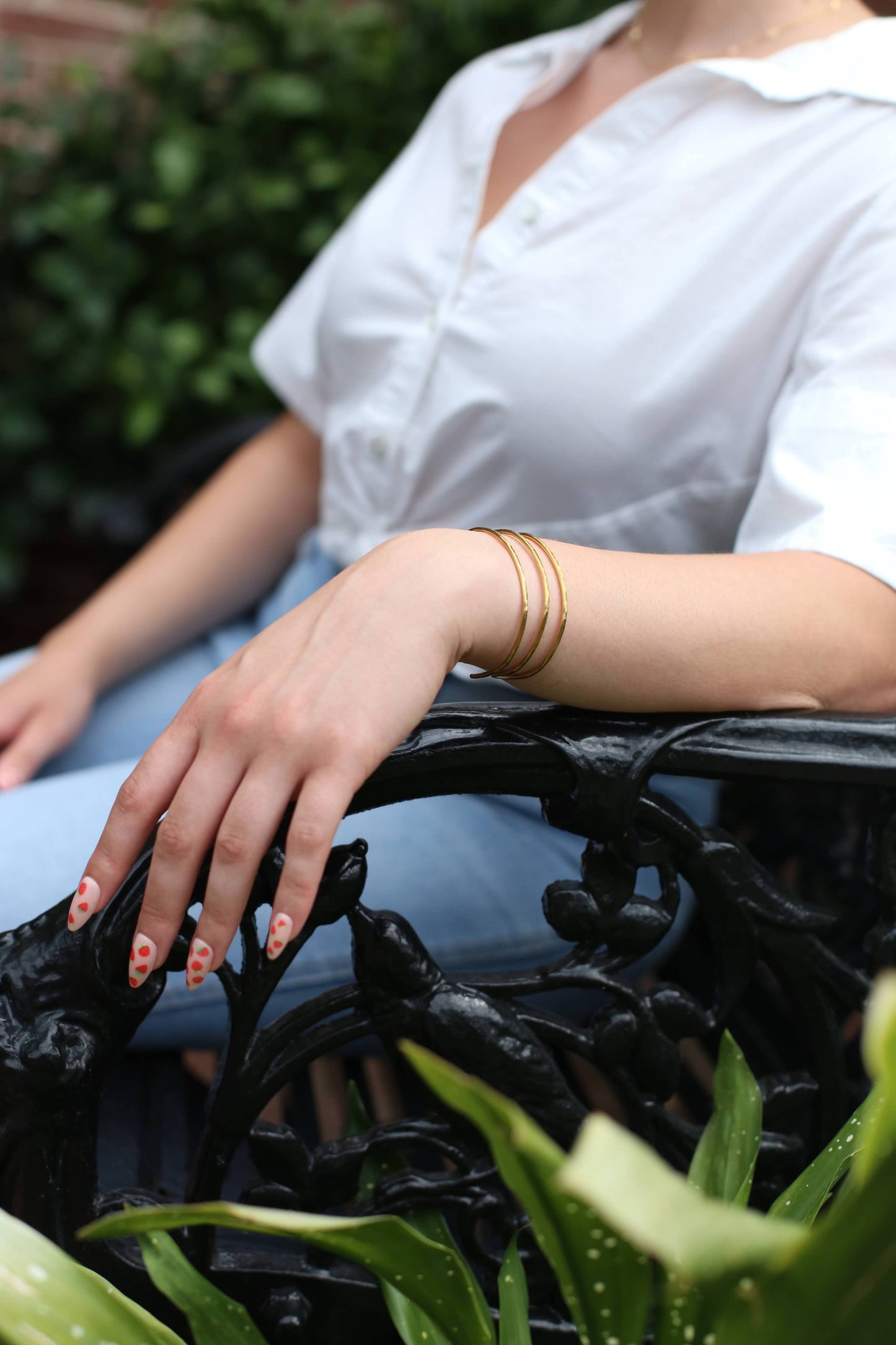 Forai - Journey of Hope Brass Bangle: Large