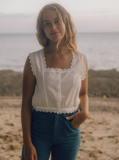 Mollusk - Helena Top: White / XS