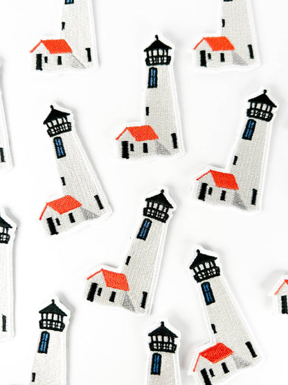 Field Trip Threads - Lighthouse Embroidered Patch Nautical Iron On Patch for Hat