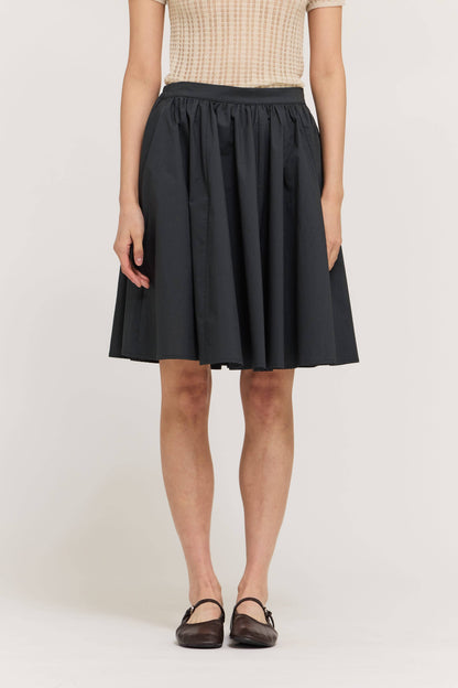 Grade & Gather - 50961 - ROUND CUT MAXI VOLUME SKIRT: TOBACCO / Contemporary / MEDIUM