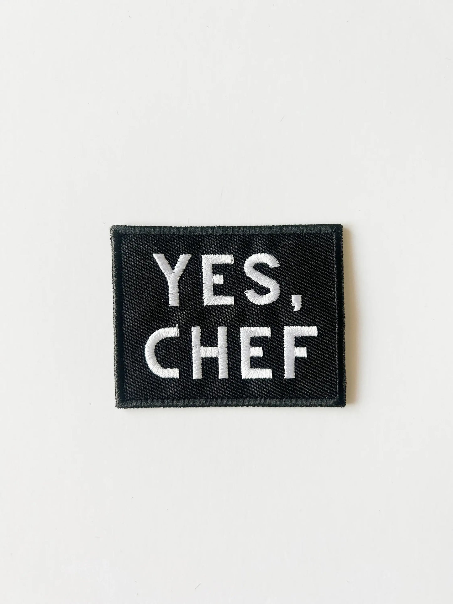 Field Trip Threads - Yes Chef Black Iron-on Sew-on Patch