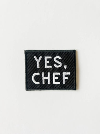 Field Trip Threads - Yes Chef Black Iron-on Sew-on Patch