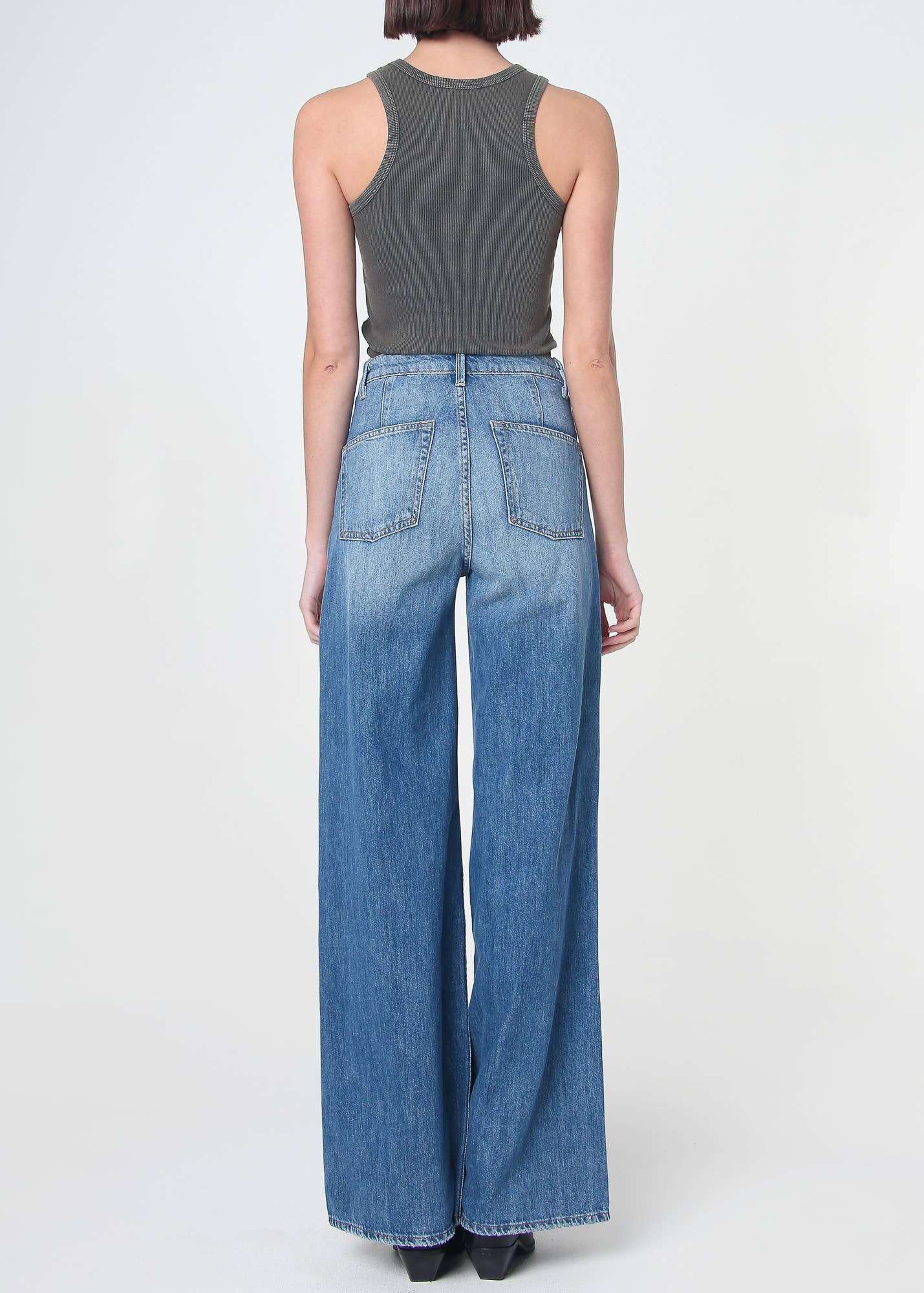 Noend Denim - Dina High Waisted Wide Jeans - San Diego: San Diego / 27