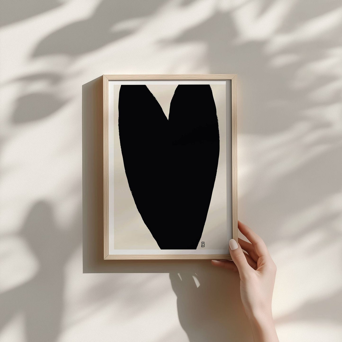 Pascale Berkowitz Studio Art - Black Heart Giclée Fine Art Print: 11x14
