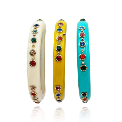 Michael Nash Jewelry - Ivory Resin Studded Resin Bangle