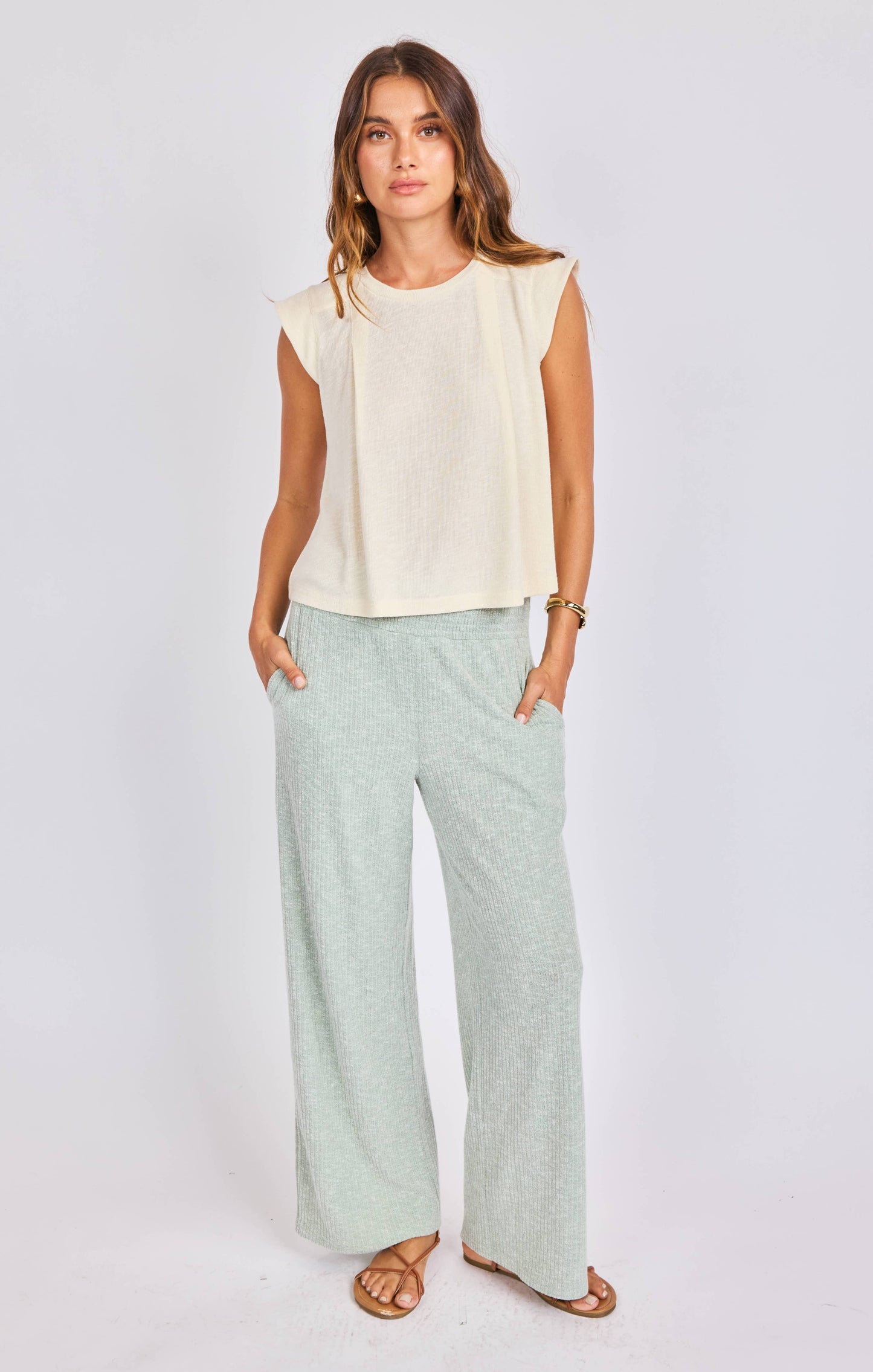 Sage The Label - Embark Knit Top:CREAM: XSMALL