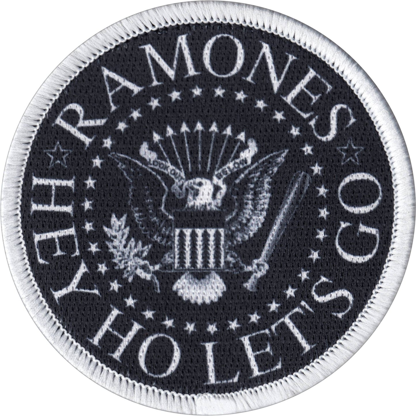 Square Deal Recordings & Supplies - Patch - The Ramones - Hey Ho Let's Go - Punk Rock Music Band