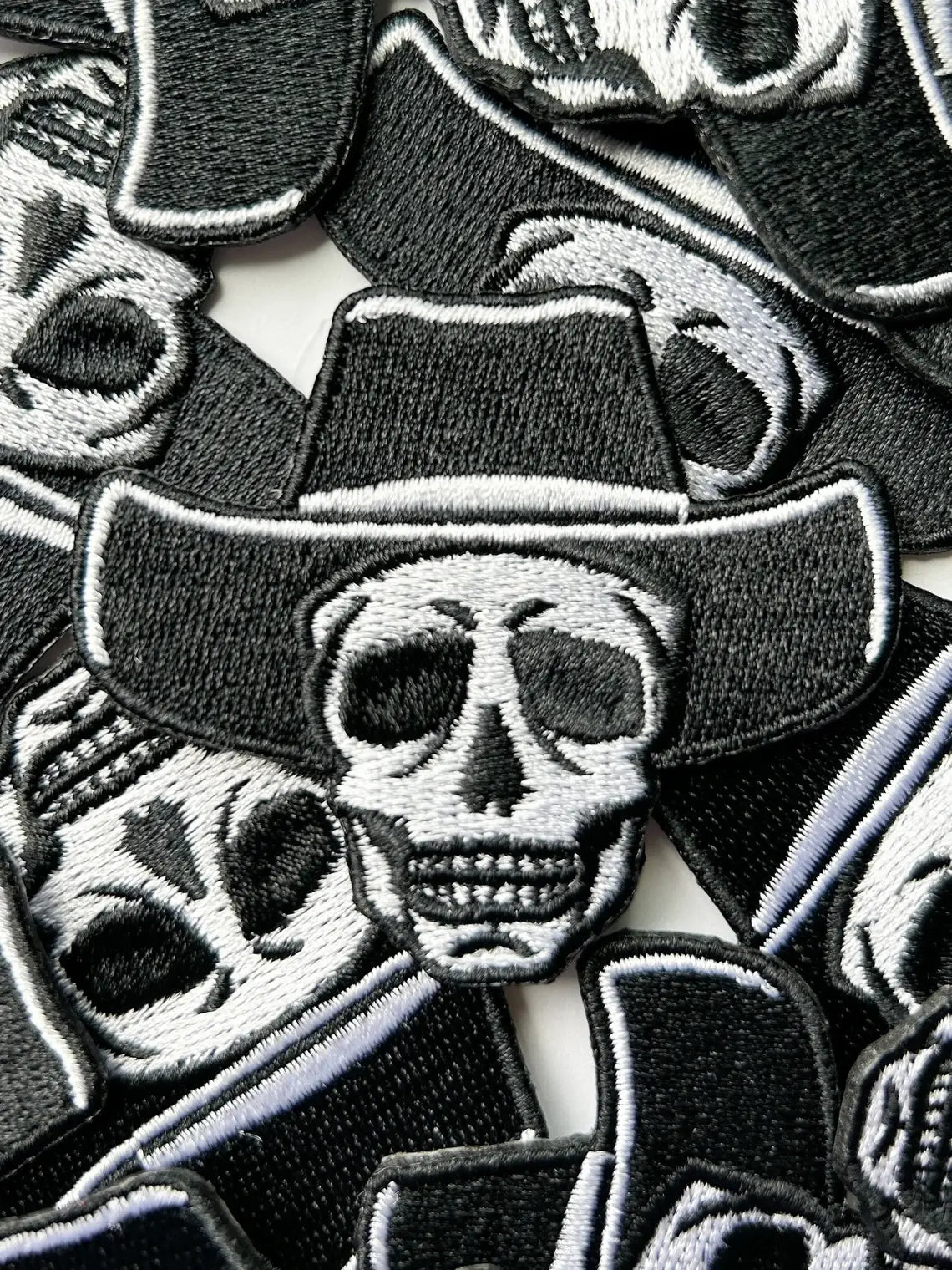 Field Trip Threads - Cowboy Skull Skeleton Iron on Patch Western Cowgirl