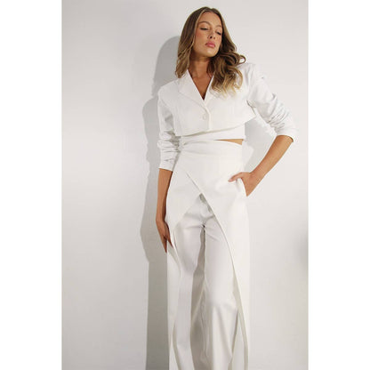 Mulla - FLY AWAY  BACK TIE PANTS: CREAM BEIGE / L