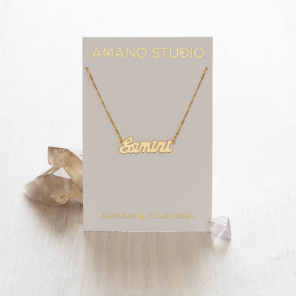 Amano Studio - Zodiac Script Necklaces – Singles: Pisces