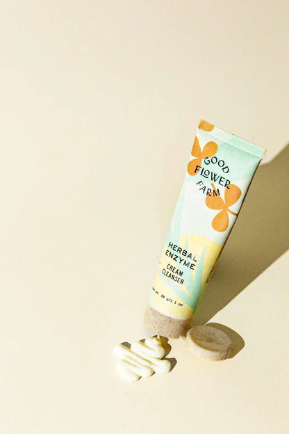 Good Flower Farm - Herbal Enzyme Cream Cleanser / Eco Plastic-Free Tube