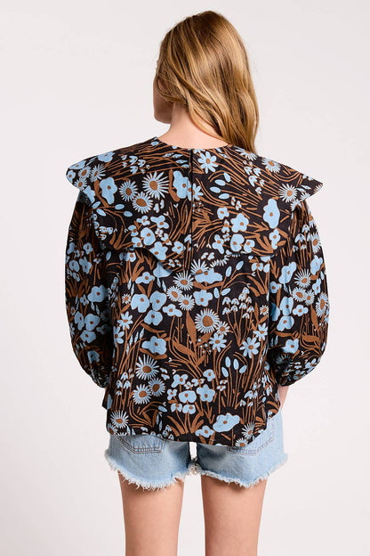 Ultramarine - Elowen Blouse: MIDNIGHT / L