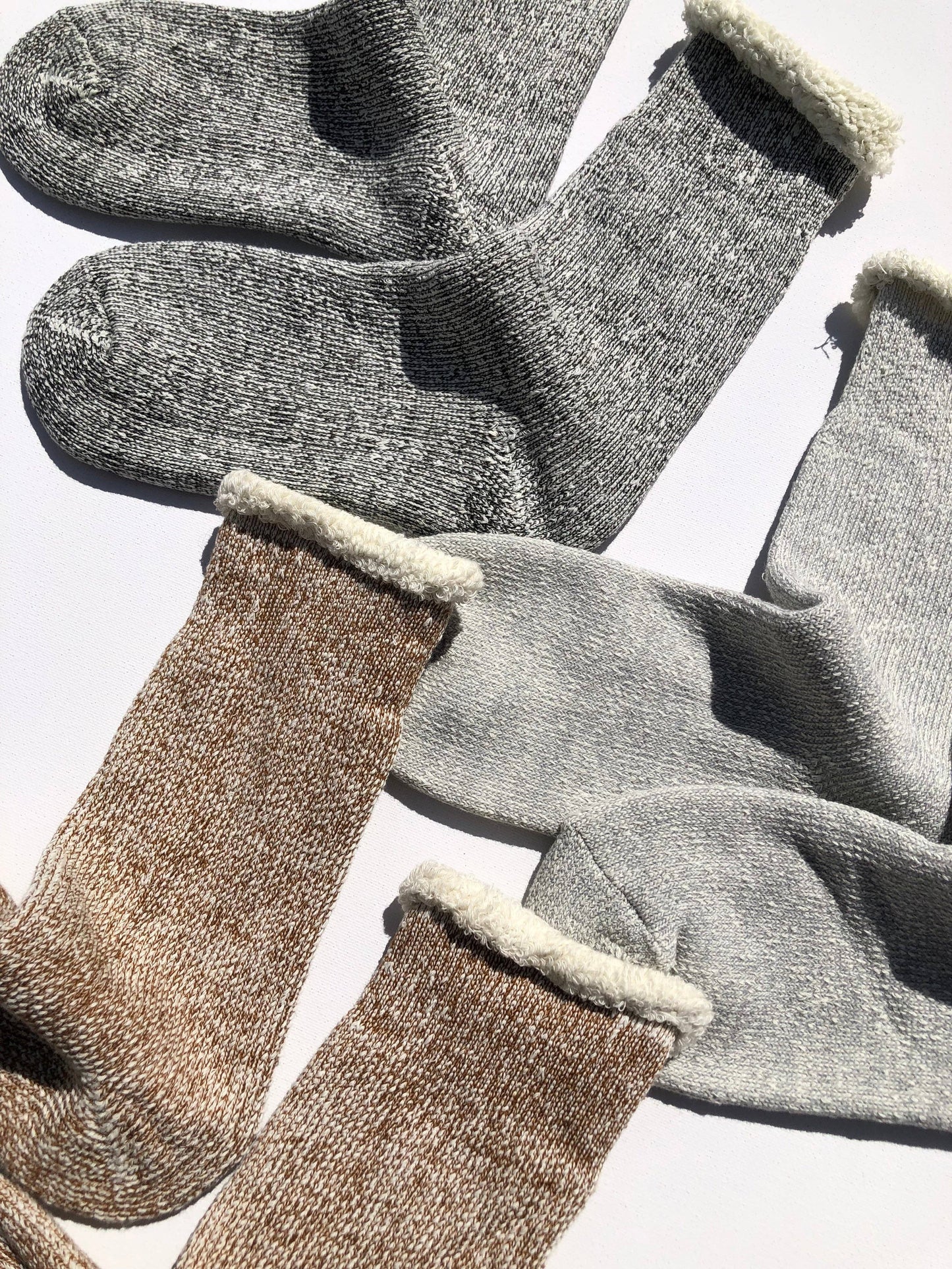 Billy Bamboo - SUPER TERRY LOOP SOCKS: Brown / Women’s 7.5 - 10.5, Men’s 7 - 11.5