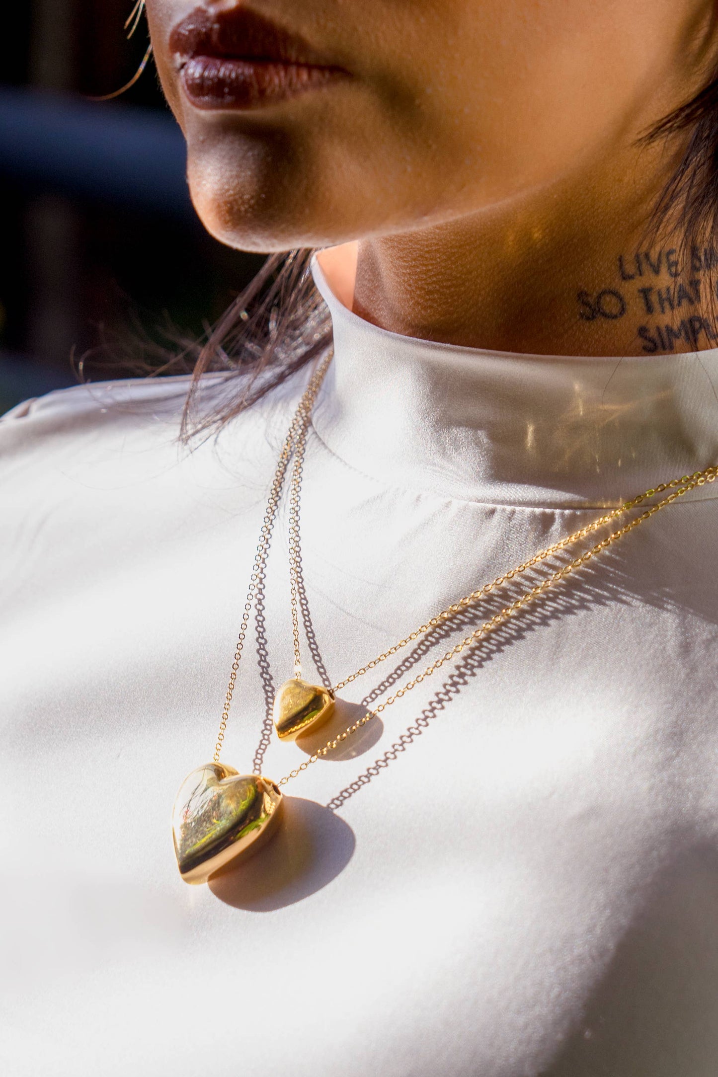 Peter and June - Can't Heartly Wait Necklace - 18K Gold Plated
