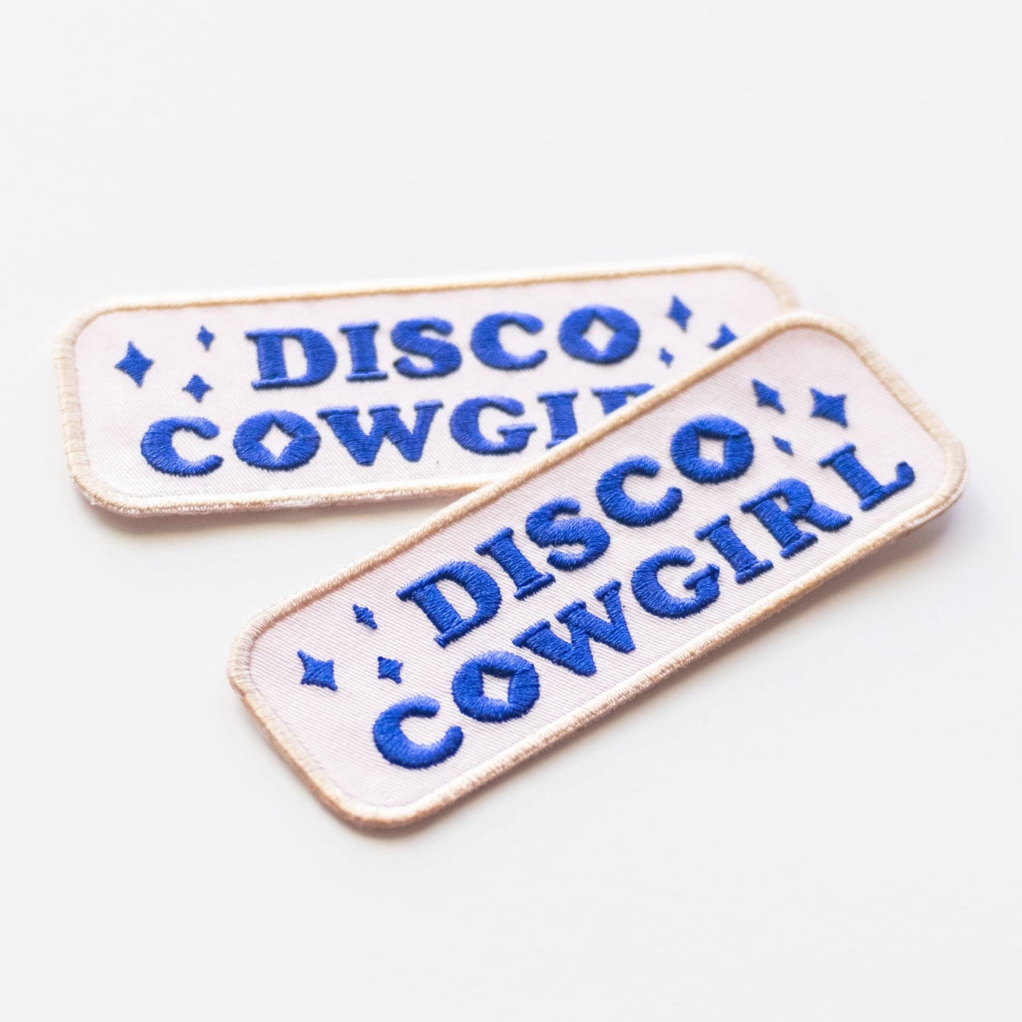 Union Made - Disco Cowgirl Embroidered Iron on Patch: Yes