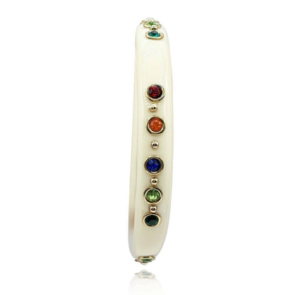 Michael Nash Jewelry - Ivory Resin Studded Resin Bangle