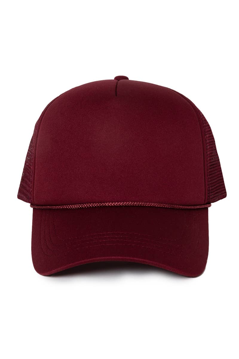 David And Young - FWCAPM200 - Solid Foam Trucker Cap: Cobalt