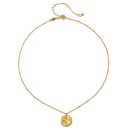 Satya Jewelry - 16" Spinning celestial pendant necklace