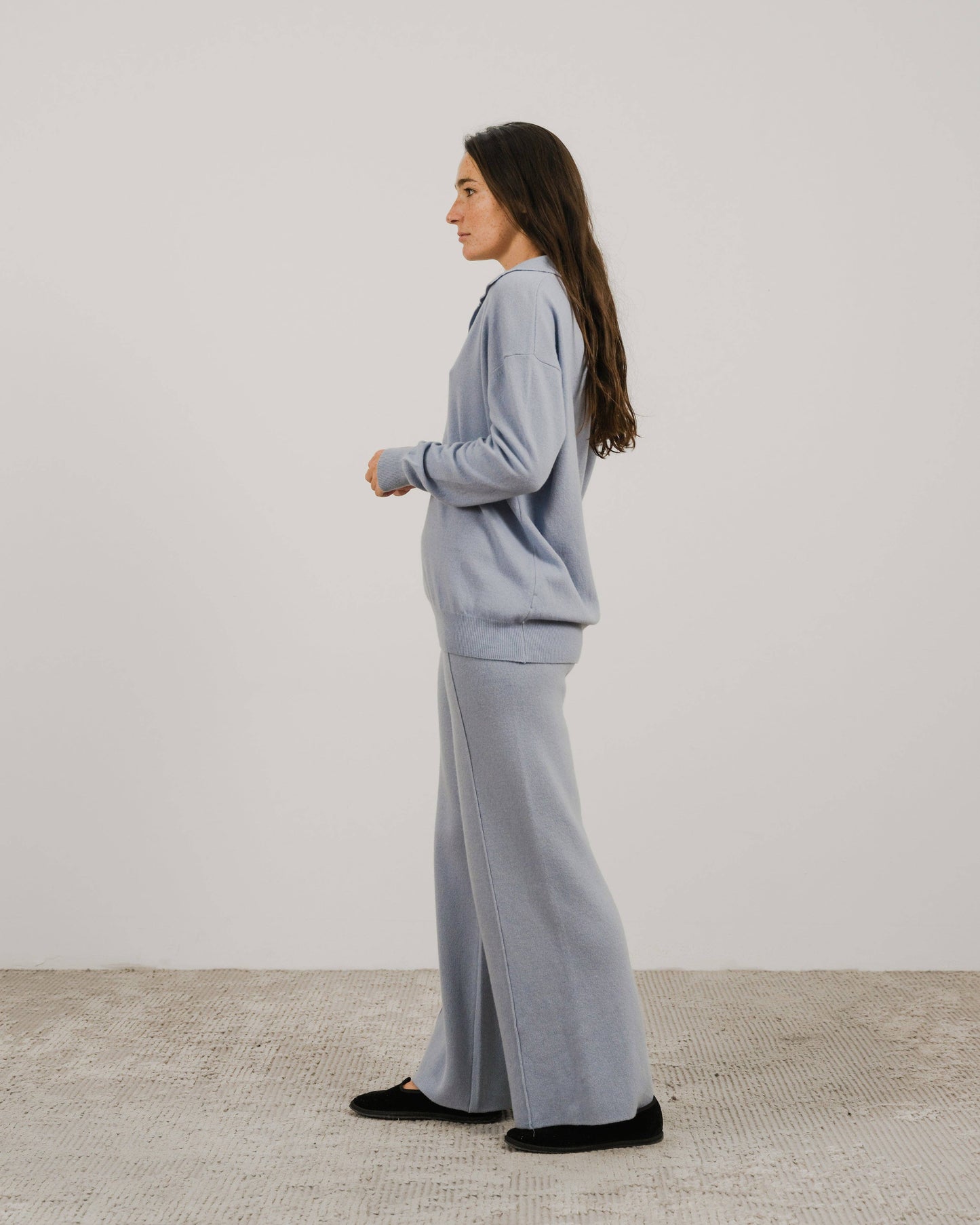 Lèmme - Cashmere blend polo: Bianco Naturale / L